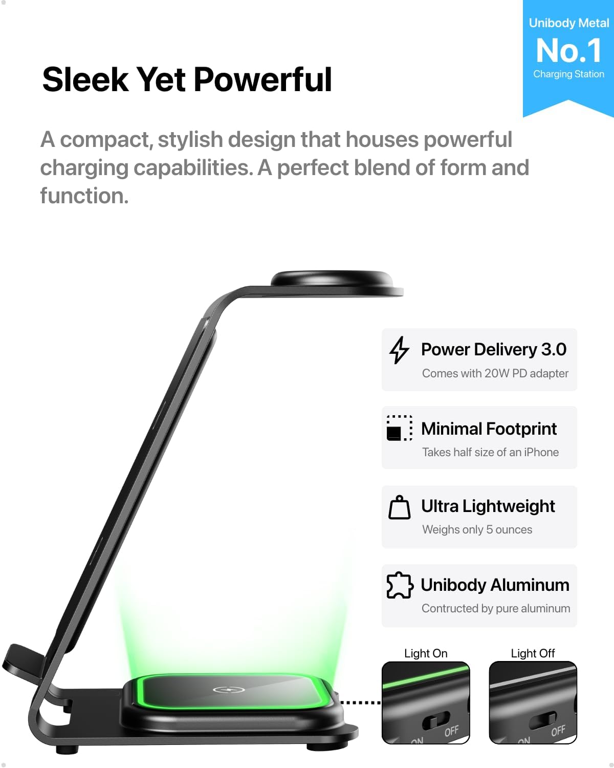 3 in 1 Wireless Charging Station for Iphone