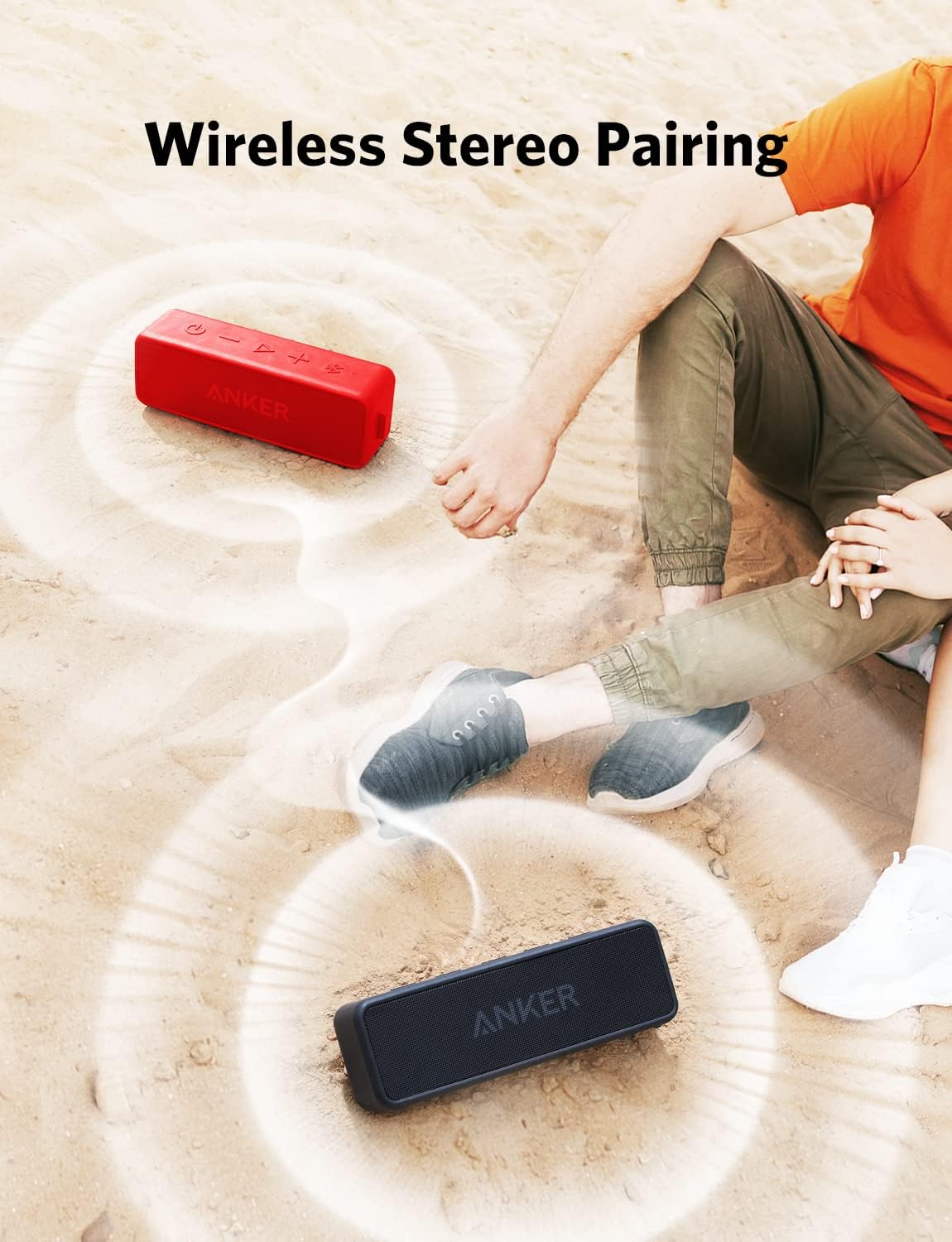 Soundcore 2 Portable Bluetooth Speaker with Stereo Sound