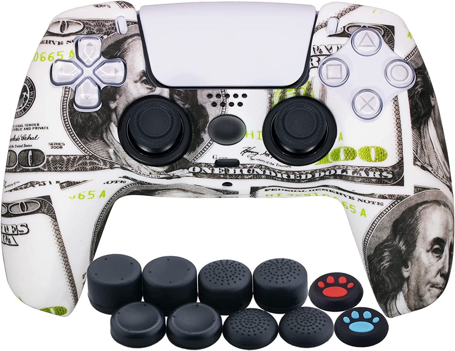 PS5 Controller Silicone Cover with Thumb Grips