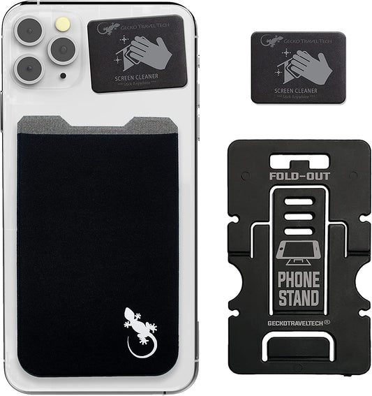 Gecko Stick-On Phone Wallet – Adhesive Card & Cash Holder