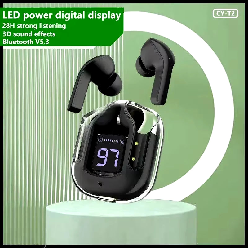 Wireless Bluetooth Earphone Transparent HIFI Headphones