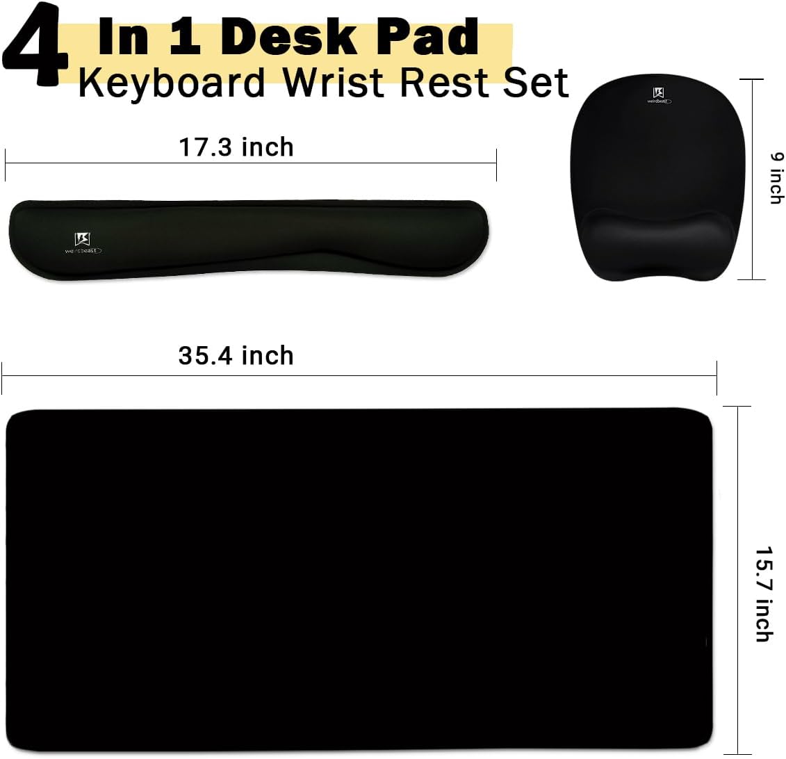 Keyboard Wrist Rest Large Mouse Pad Wrist Support for Computer