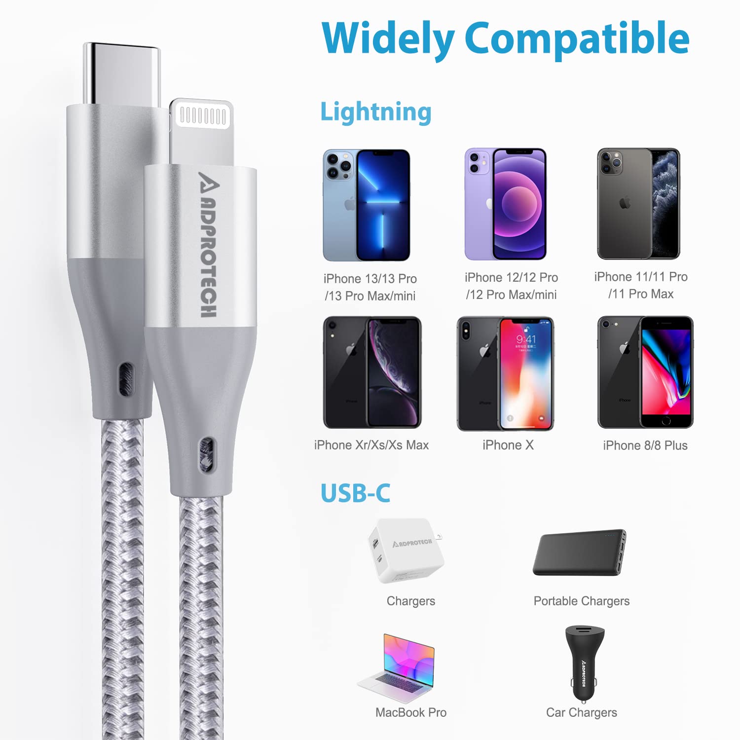 USB C to Lightning Cable