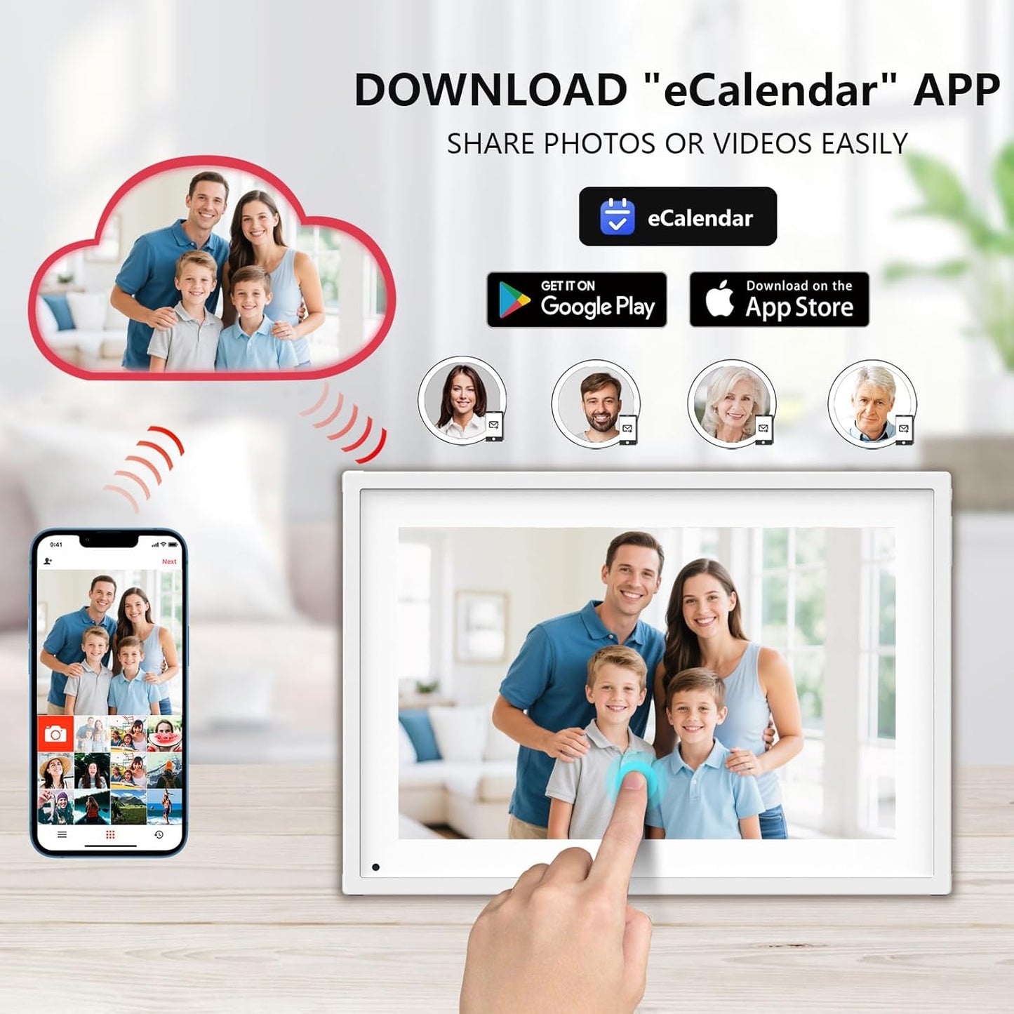 10.1 Inch Smart Digital Calendar Planner & Chore Chart