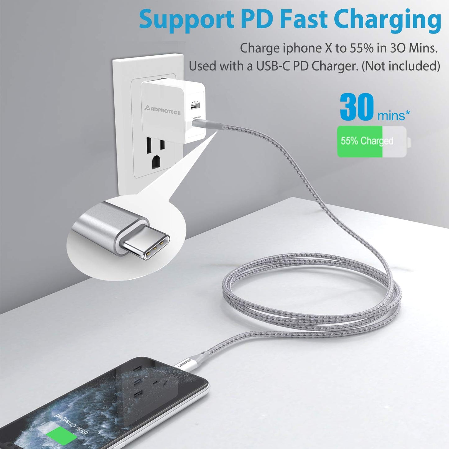 USB C to Lightning Cable