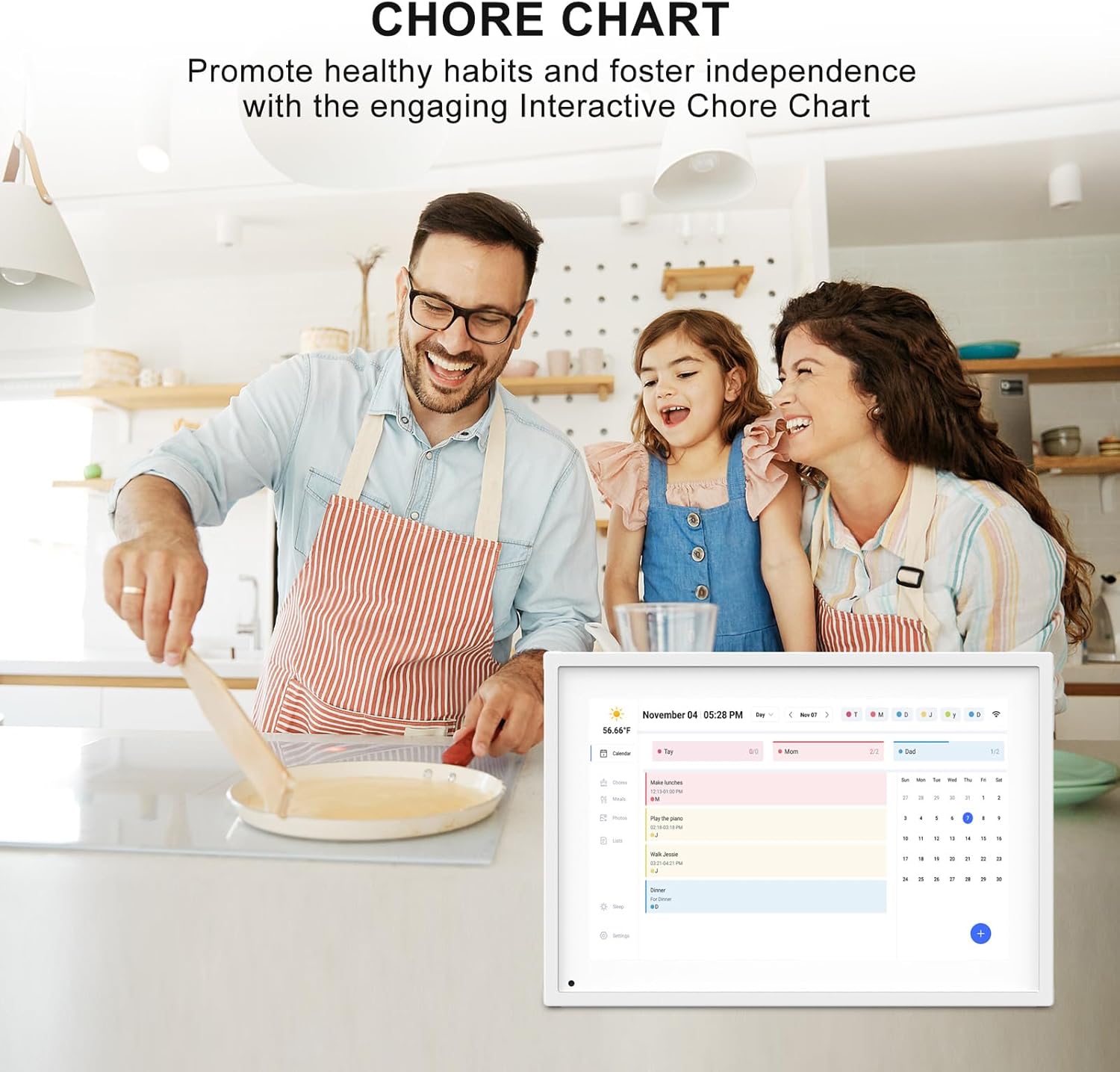 10.1 Inch Smart Digital Calendar Planner & Chore Chart