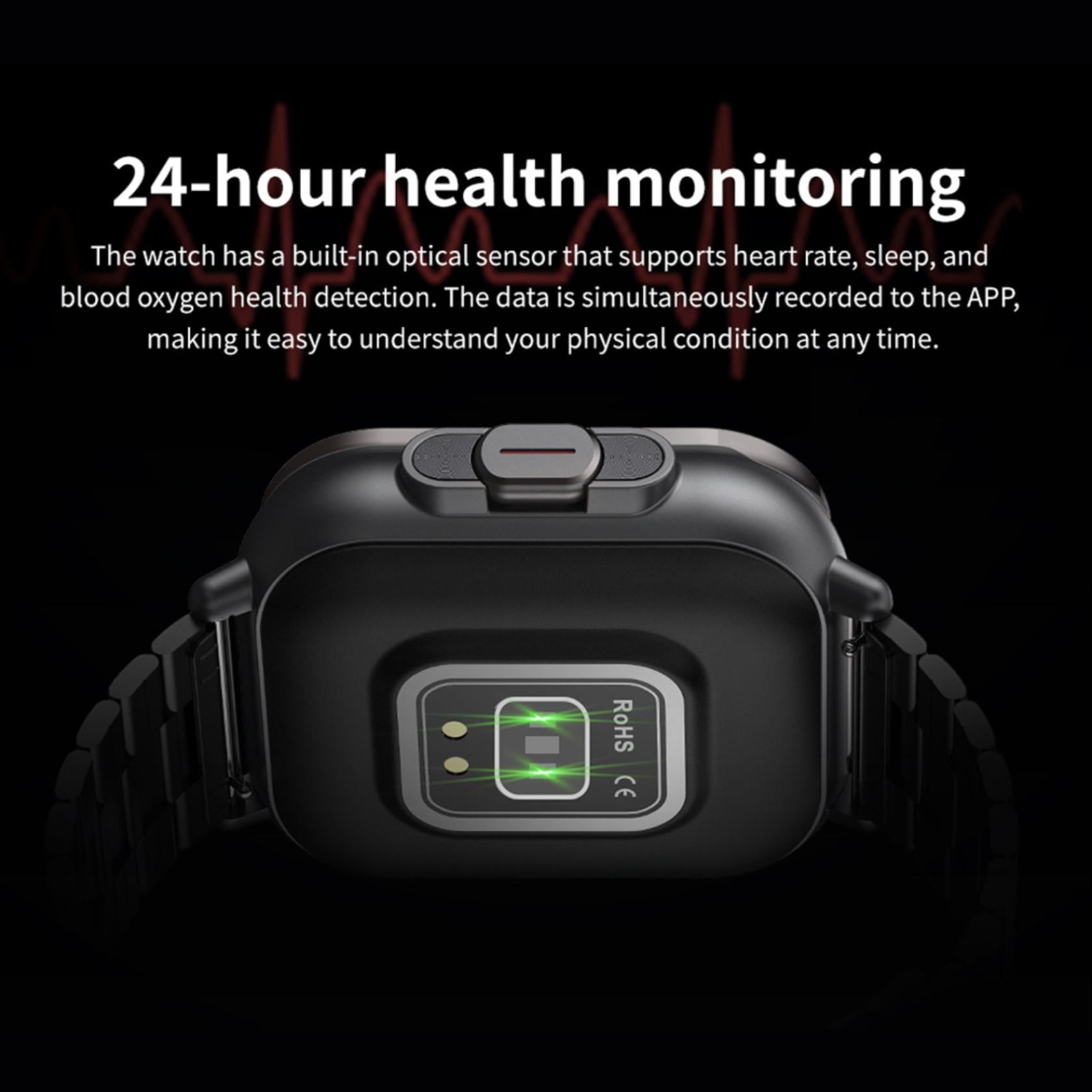 2-in-1 Sports Smartwatch with Bluetooth Headset