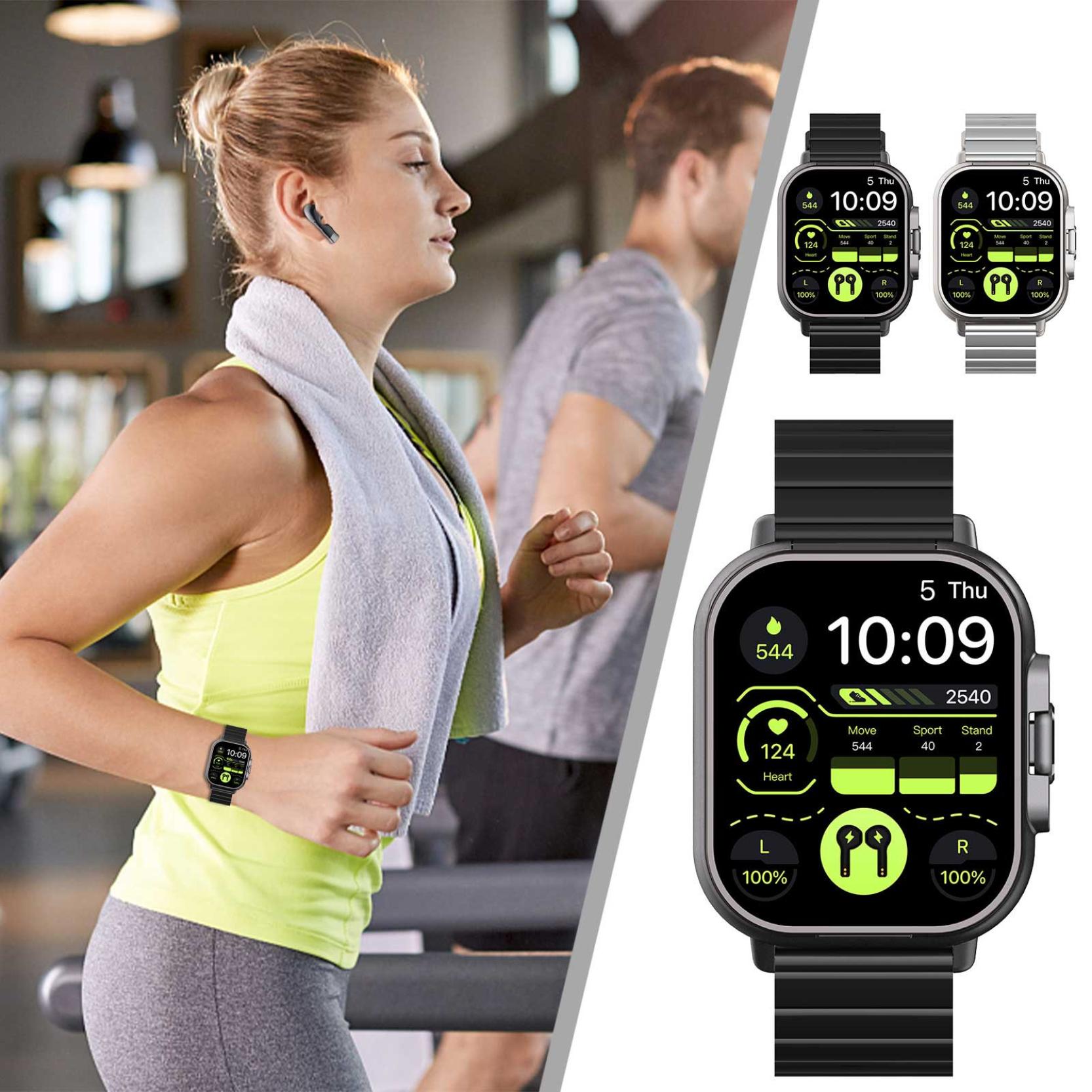 2-in-1 Sports Smartwatch with Bluetooth Headset