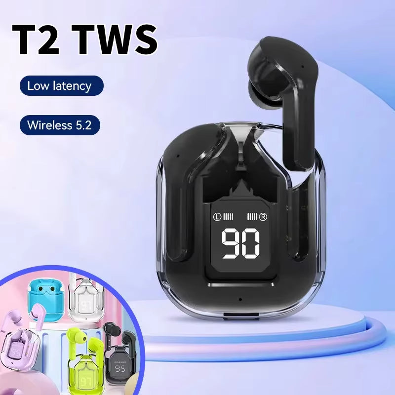 Wireless Bluetooth Earphone Transparent HIFI Headphones