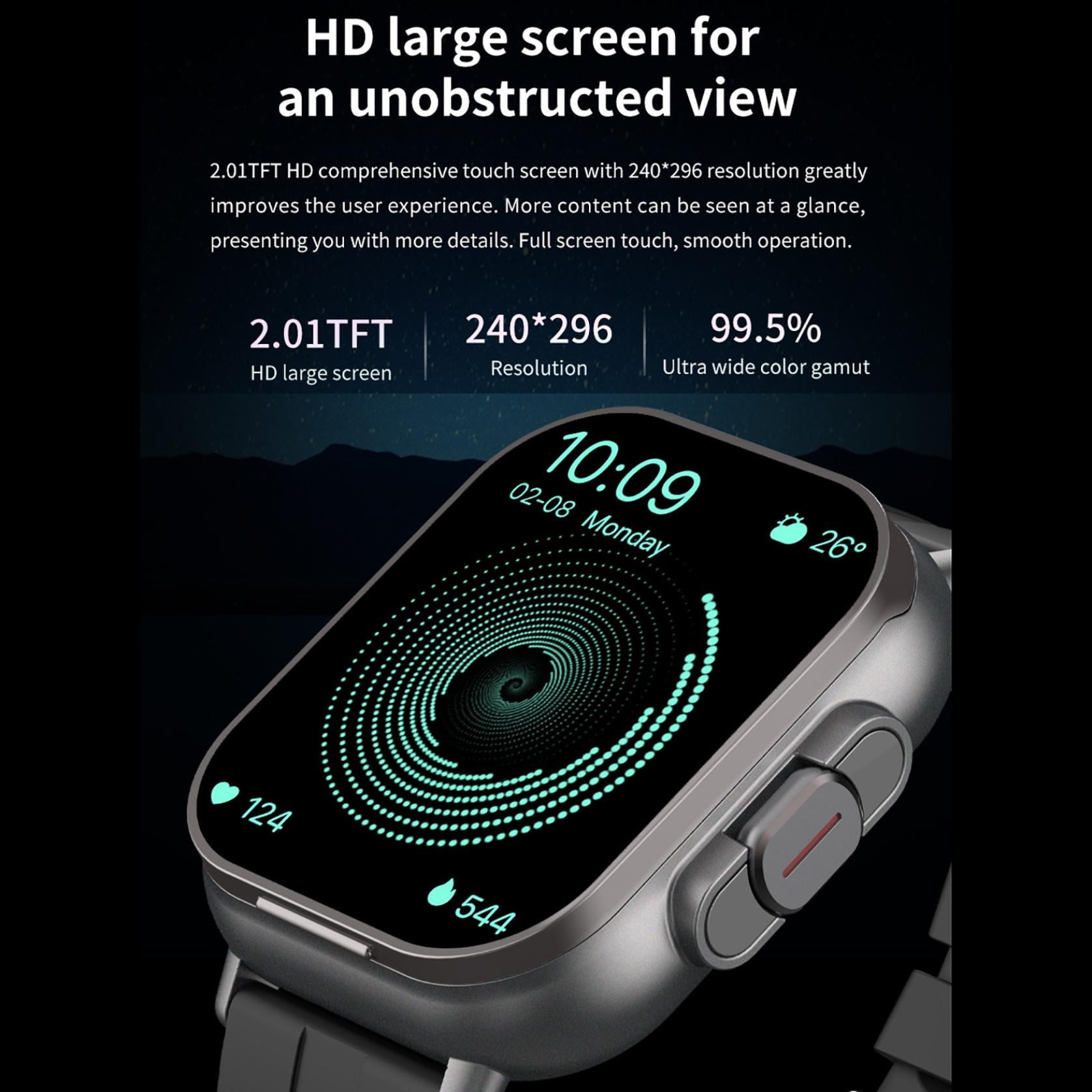 2-in-1 Sports Smartwatch with Bluetooth Headset