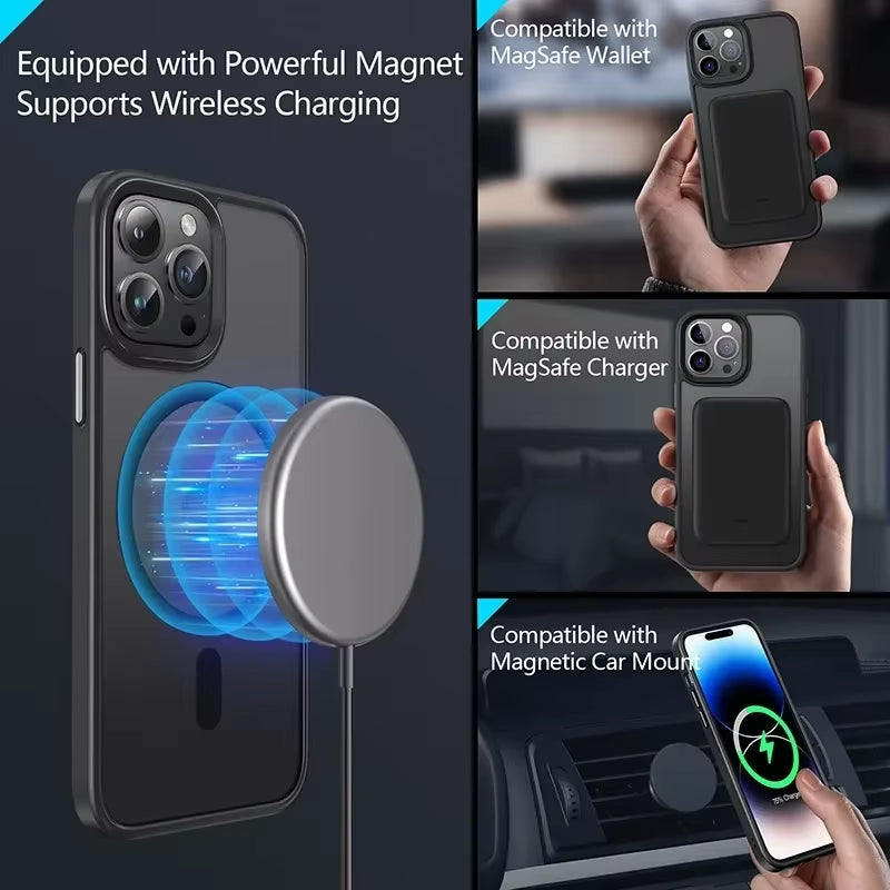 Matte Frosted iPhone Case – Magnetic & Magsafe